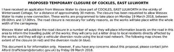 Road Closure