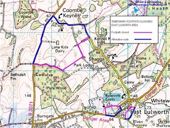 Camp Bestival Footpath Closures